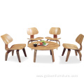 Round wooden design furniture coffee tea table